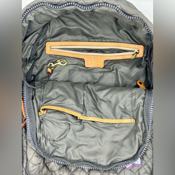 SOLD MZ Wallace Metro Backpack Deluxe Size Magnet Grey 15" Laptop Hippie 90s - Picture 8 of 9